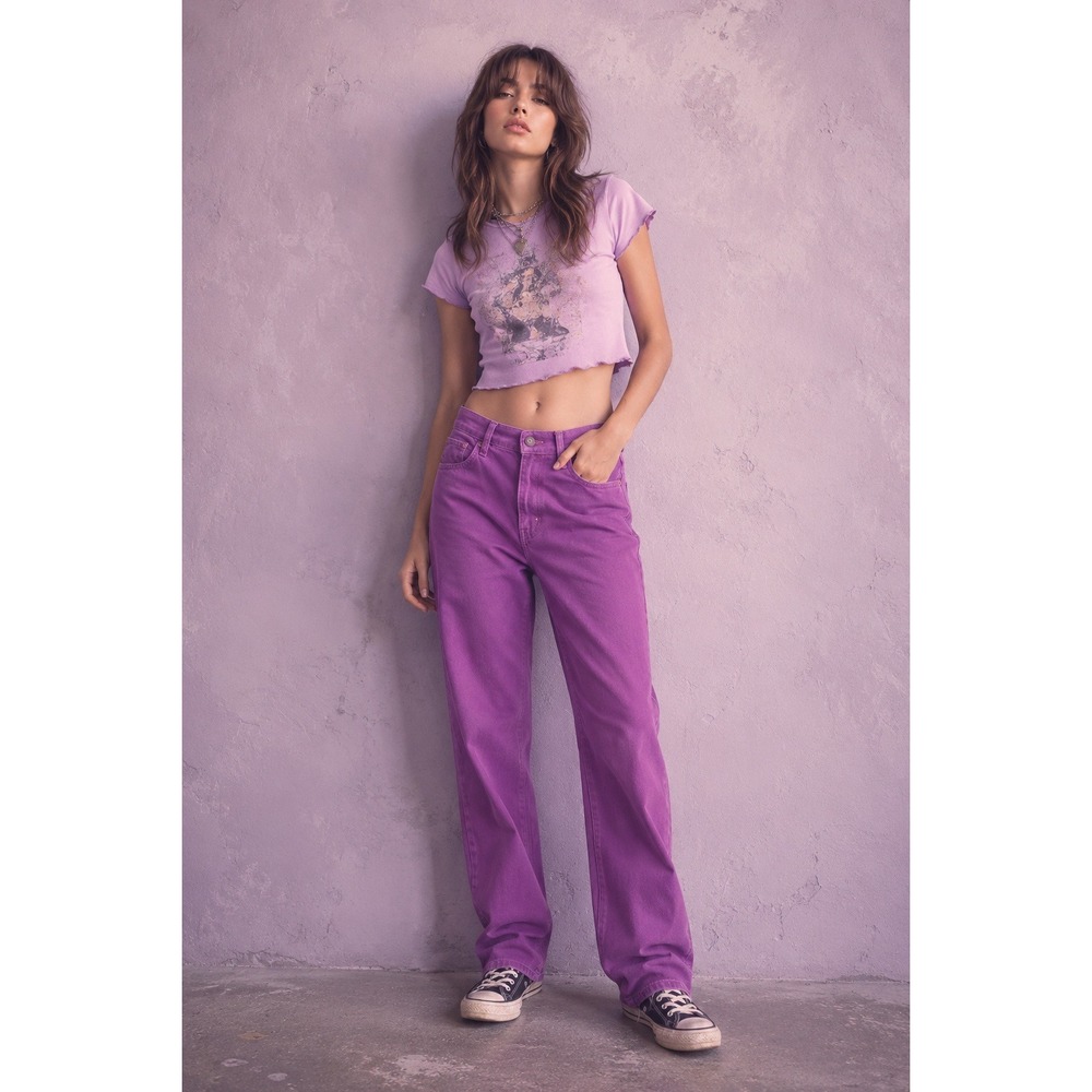 BDG Urban Outfitters Cowboy Jean Purple Dopamine Alt Girl Denim Grunge Barbie 26